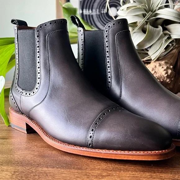 Taft Shoes Taft Boots Havana In Charcoal Chelsea Style